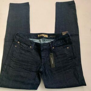 Express Women's Zelda NWT Skinny Slim Ultra Low Rise Dark Wash Jeans